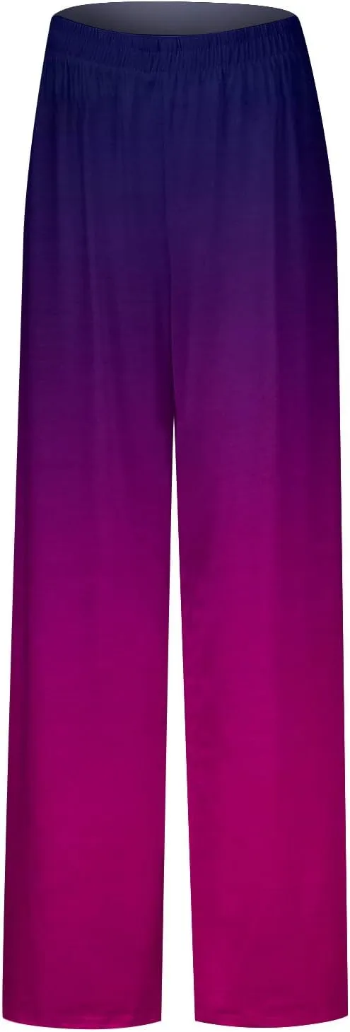 2025 Beach Vacation Drawstring Flowy Pants That Look Like Skirts- Gauze Summer Pants for Women Boho Trousers