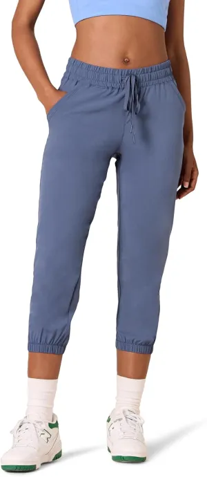 Amazon Essentials Women's Performance Stretch Woven Crop Jogger Pant