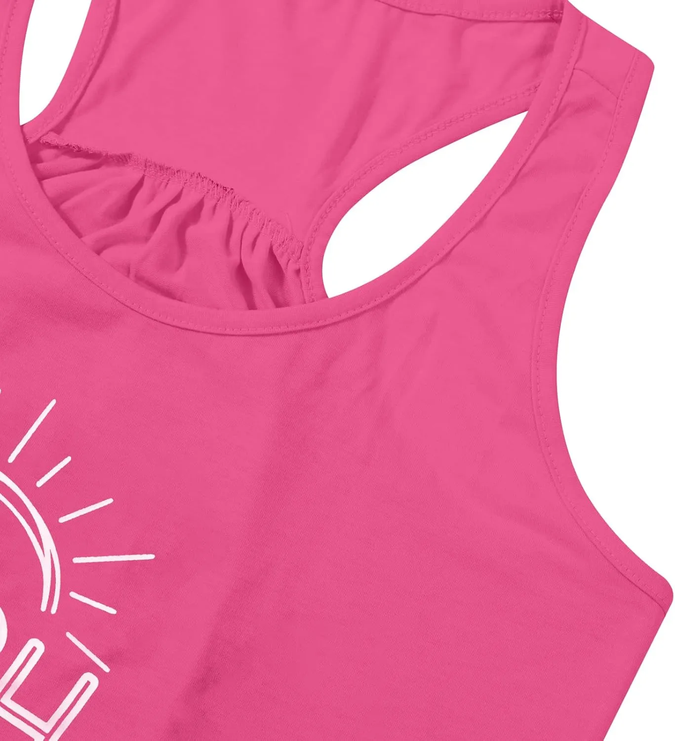 BANGELY The Beach is My Happy Place Tank Tops Women Summer Beach Tank Casual Sleeveless Vacation Shirt Camis