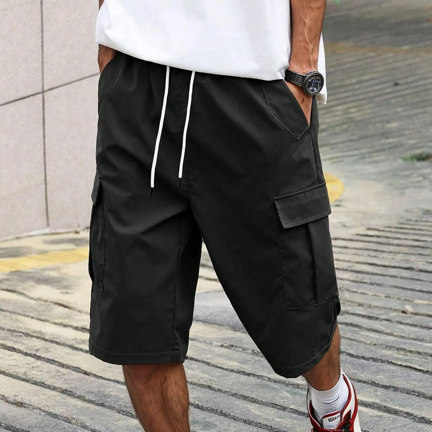 Cargo Sweatpants for Men Slacks Hiking Beach Stretch Joggers Thermal Slim Fit Body Yoga Wide Leg Leather Basketball