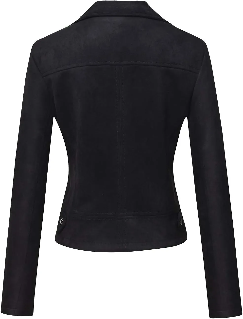 CHARTOU Women's Fall 2023 Fashion Faux Suede Leather Casual Moto Biker Jacket Coats
