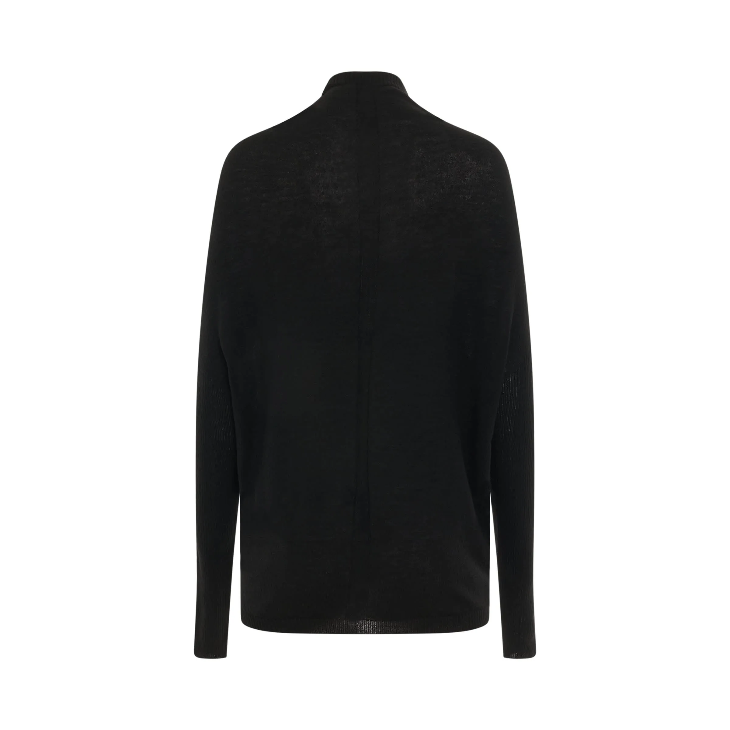 Crater Rasato Knit Sweater in Black