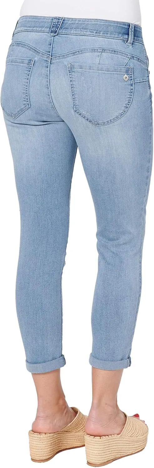 Democracy Women's Petite Ab Solution Crop