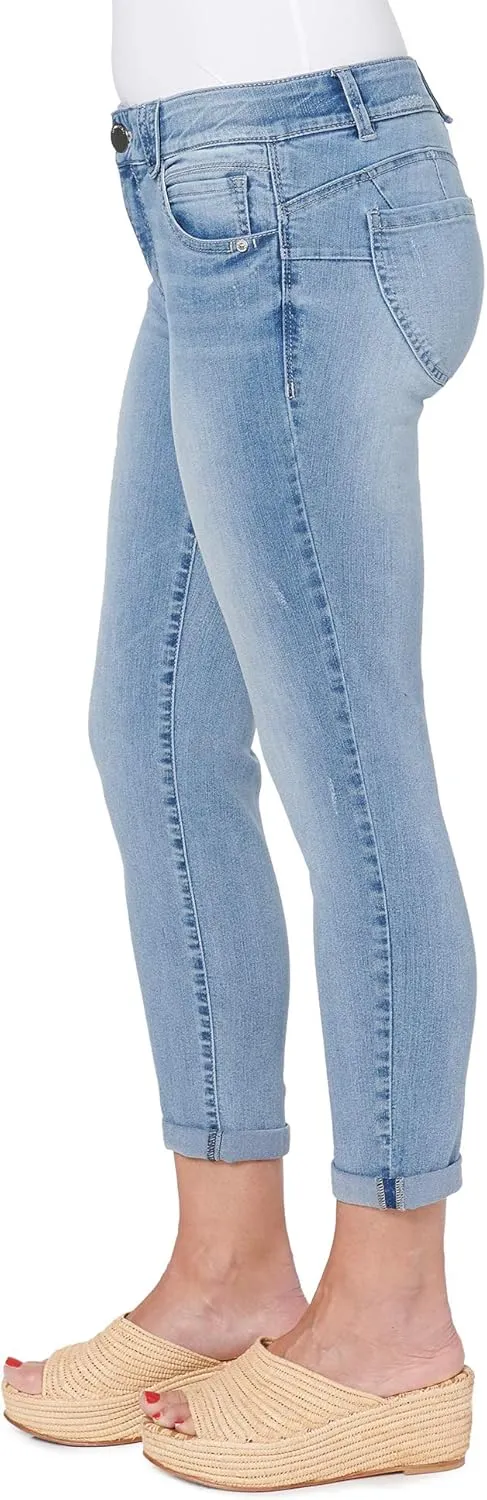 Democracy Women's Petite Ab Solution Crop