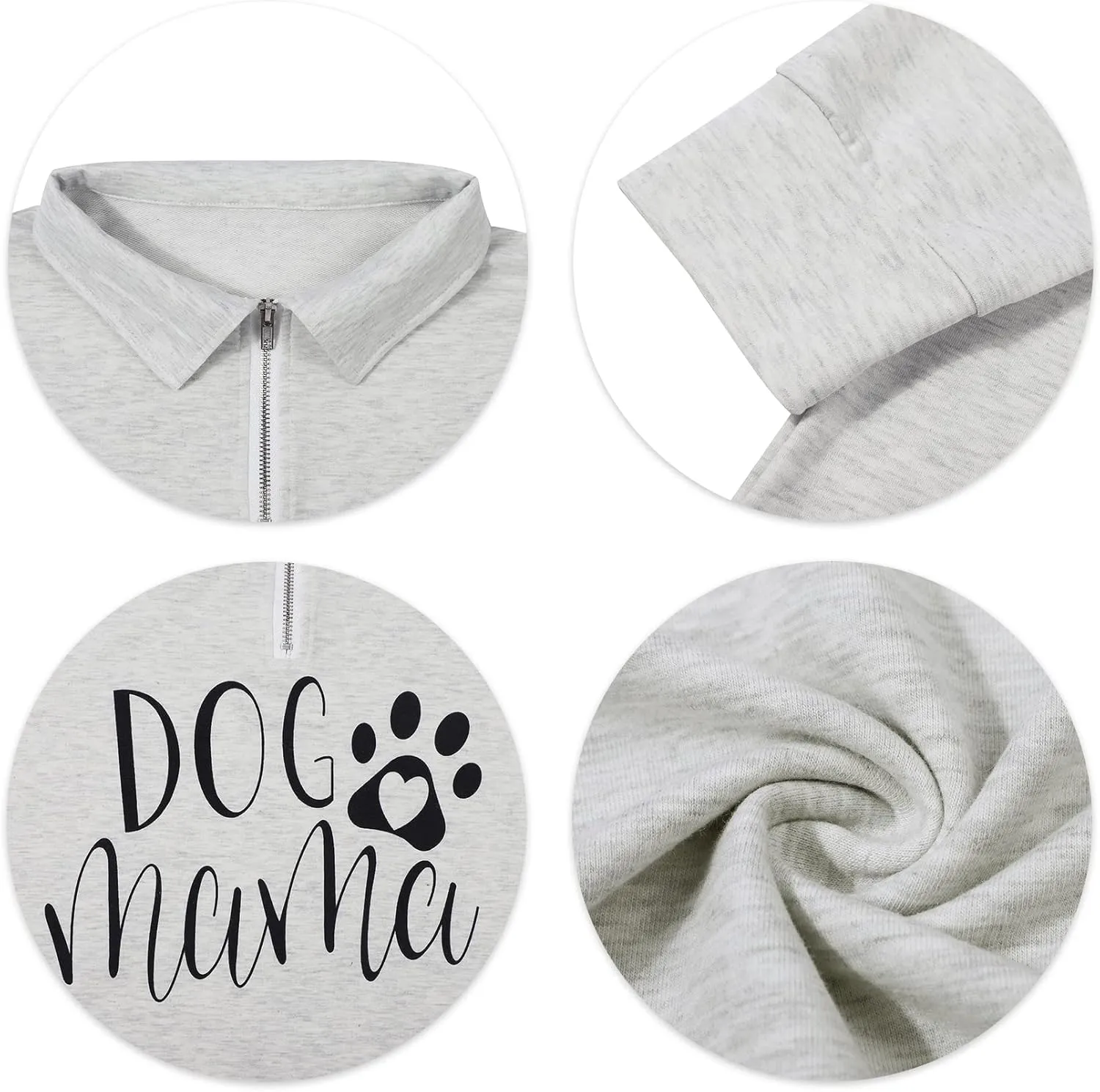 Dog Mom Sweatshirts Women Mama Sweatshirts Dog Paw Sweatshirt Long Sleeve Shirt Funny Mom Letter Print Pullover Blouse