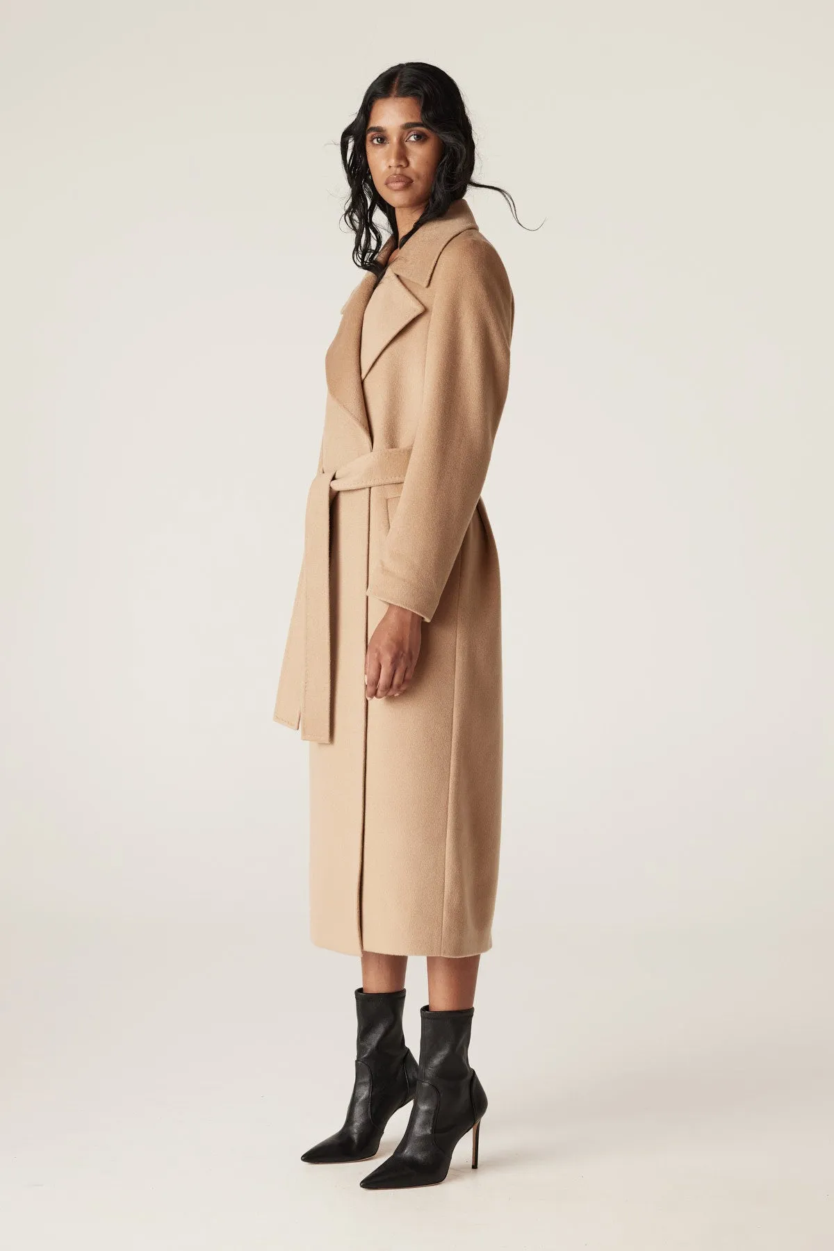 Evans Wool Coat - Camel