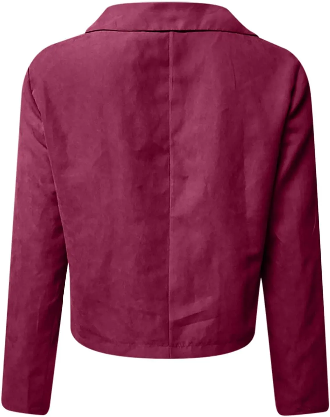 Faux Leather Jacket Women, Women's Motorcycle Jackets Fitted Slim Short Coat Moto Biker Zip Up Outwear Tops