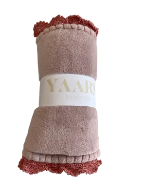 Fleece Baby Blanket | Blush | Yaarn