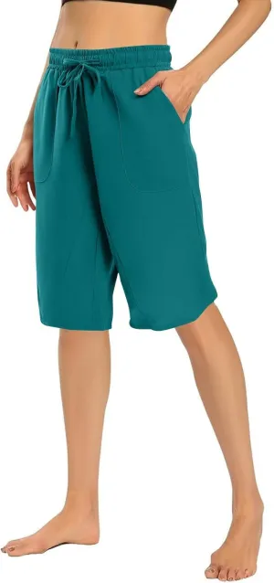 FlekmanArt Womens Capris for Summer Cotton Linen Pants Casual 2025 Loose Comfy Elastic Waist Cropped Trouser Beach Clothes