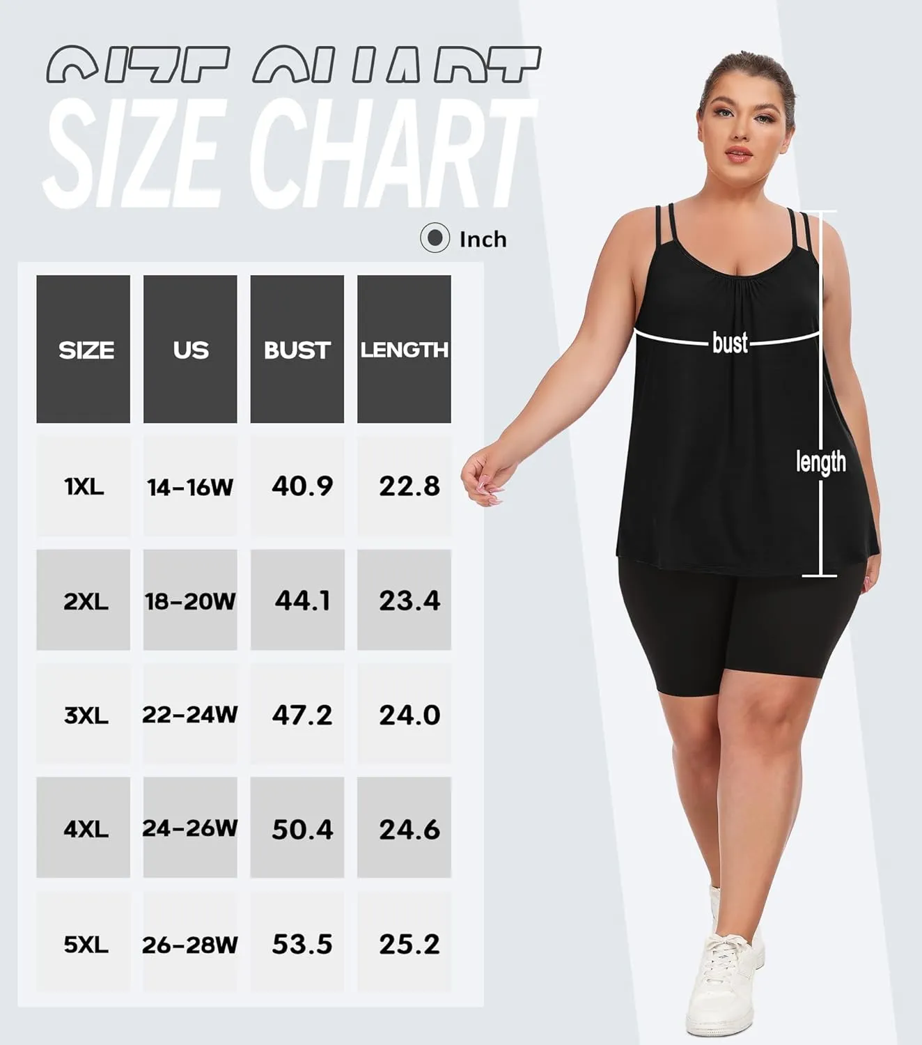 FOREYOND Women's Plus Size Tank Tops with Built in Bra Flowy Racerback Camisole Tops Casual Loose Pleated Summer Shirts