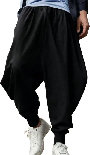 GIERIDUC Mens Stretch Waist Cargo Pants Mens Sweatpants Zipper Pockets Mens Smart Trousers Slim Fit Mens Leather Faux Pants