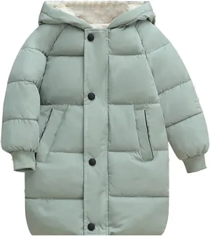 Girl Coats 2t Children's Down Padded Jacket Long Cotton Padded Jacket Baby Children's Big Girls down Winter Jacket