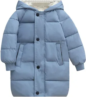 Girl Coats 2t Children's Down Padded Jacket Long Cotton Padded Jacket Baby Children's Big Girls down Winter Jacket
