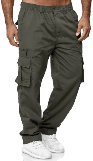 GOFULY Mens Cargo Pants with Pockets Baggy Pants Slim Fit Stretch Special Occasions Sweatpants Baggy Outdoor Pants Casual