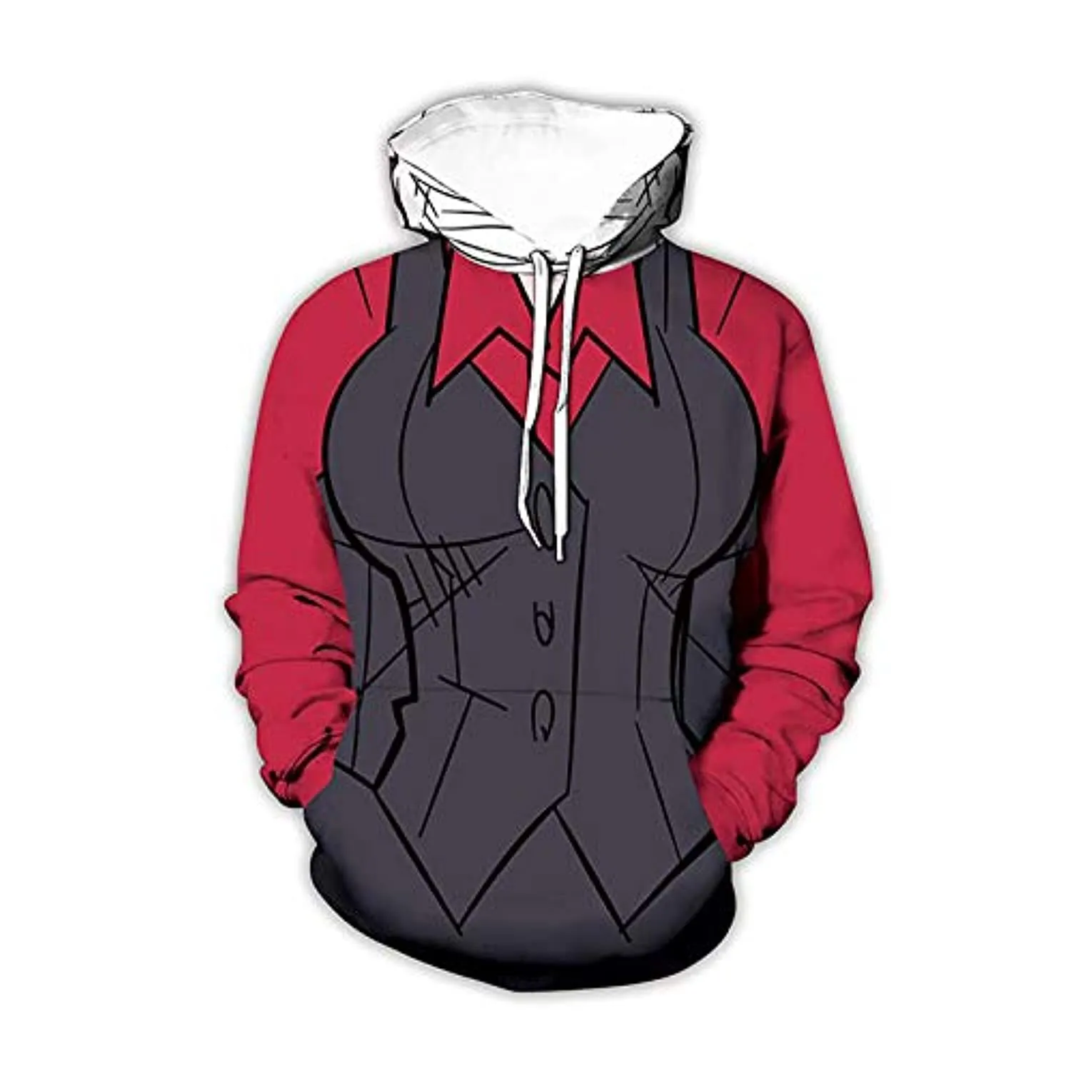 Helltaker Hoodies -Malina Unisex 3D Pullover Hooded Sweatshirt
