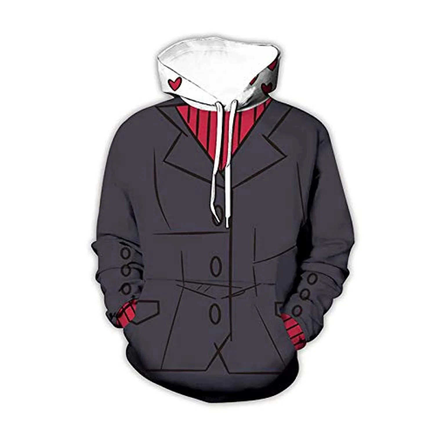 Helltaker Hoodies -Modeus Unisex 3D Pullover Hooded Sweatshirt