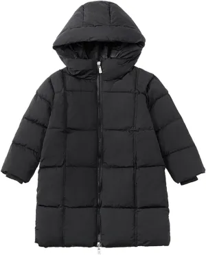 Kids Girls Boys Winter Warm Thick Solid Cotton Long Sleeve Padded Jacket Coat Clothes Toddler Baby Girl Sweaters