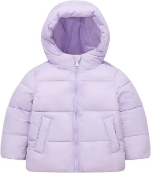 Kids Girls Hooded Coats Girl Down Cotton Padded Jackets Autumn And Winter New Children's Cotton Padded Outwear Boys