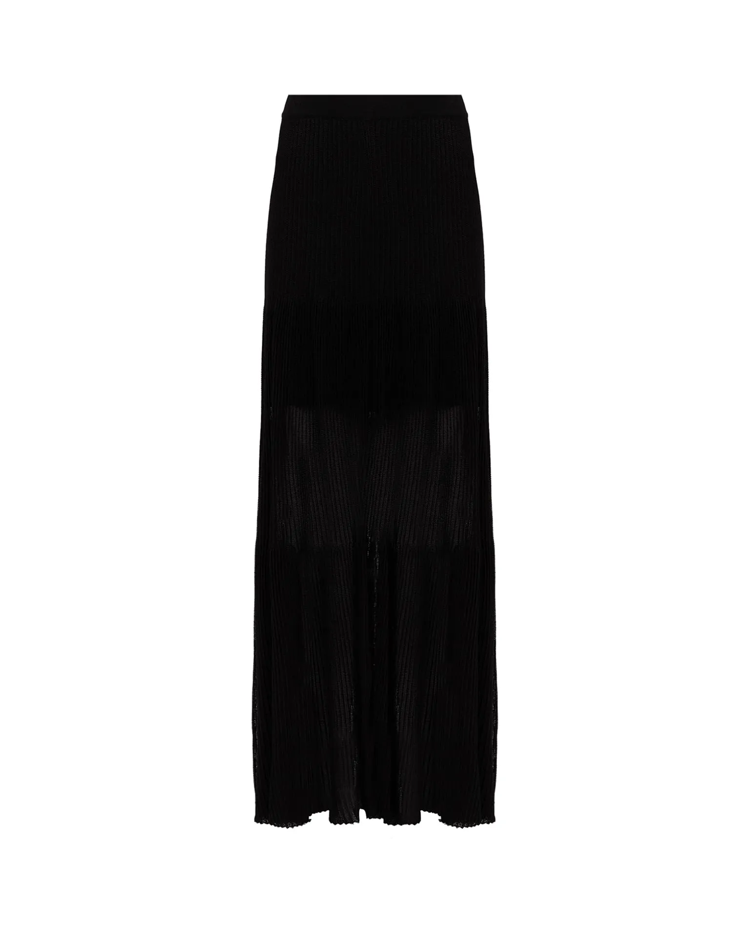 Knit Maira Long Skirt - Black