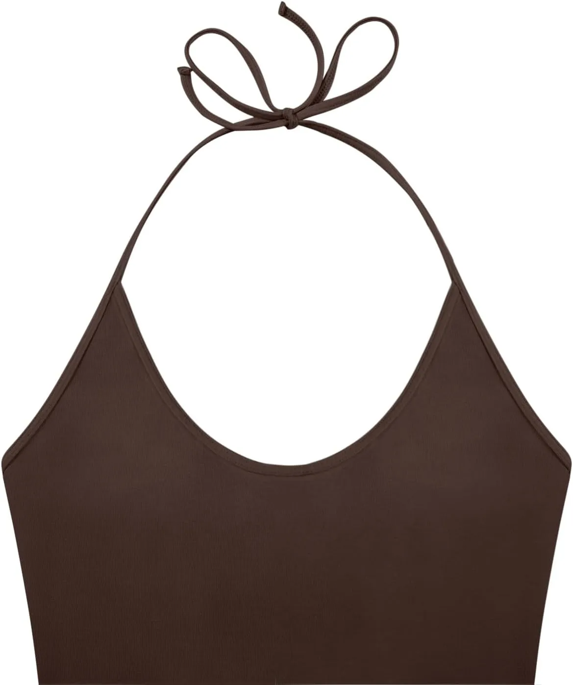 LASLULU Womens Sleeveless Halter Neck Workout Tops Adjustable Tie Camisole Backless Casual Basic Cami Gym Yoga Tank Tops
