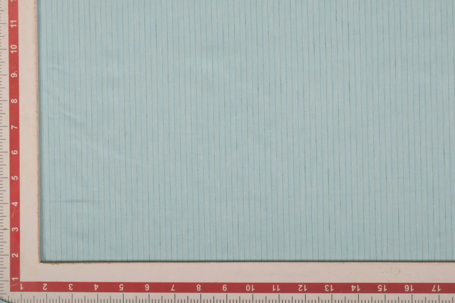 Light Blue Stripes Yarn Dyed  Linen Fabric