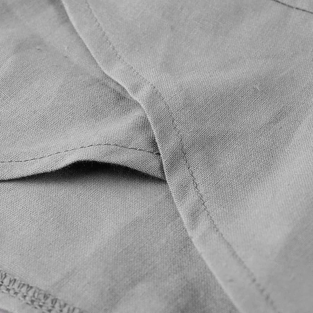 Linen Capris for Women Summer Pants Casual Pockets Cotton Linen Wide Leg Drawstring Elastic Waist Capris Crop Pants