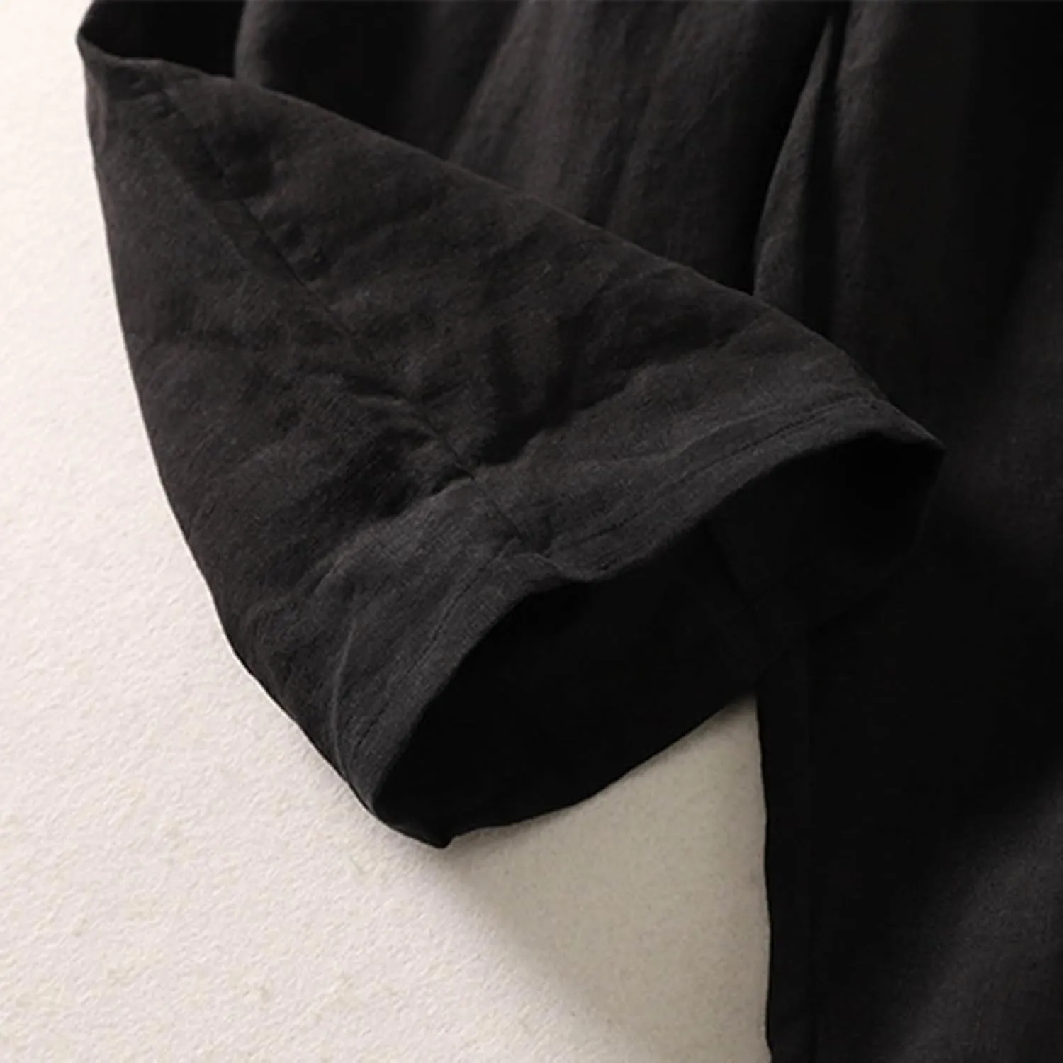 Linen Pants for Women Summer Linen Pant Nine Point Pants with Elastic Waist Loose Artistic Womens Linen Pants Wide Leg