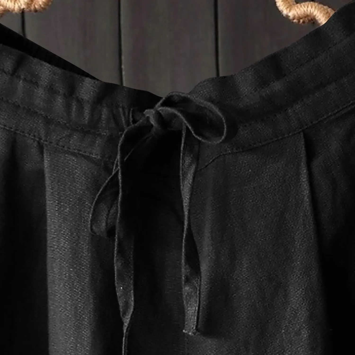 Lmdudan 2025 Wide Leg Work Pants for Women Drawstring Waist Travel Pants with Pockets Casual Lightweight Trousers Pants