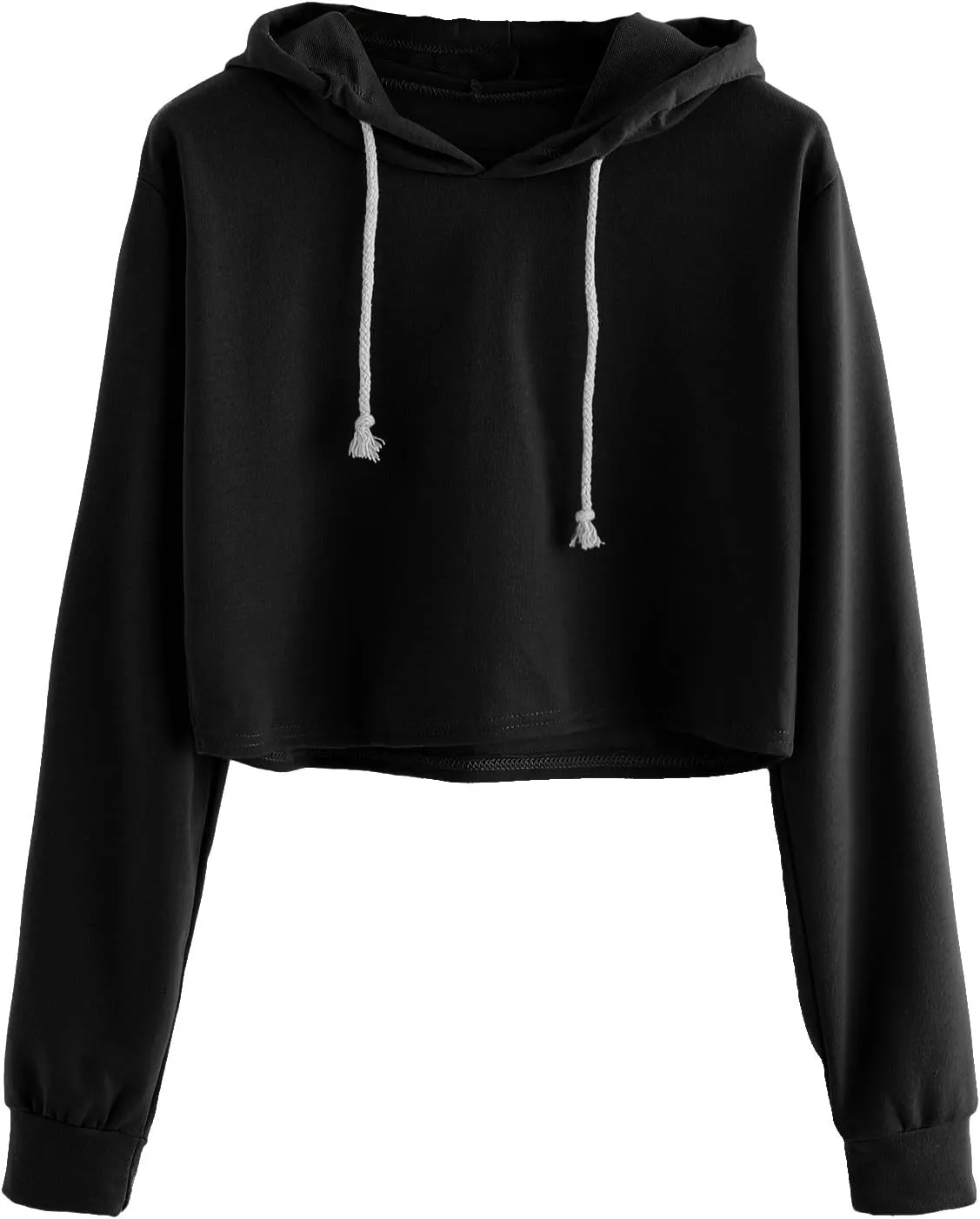 MakeMeChic Women's Cropped Hoodie Casual Workout Crop Sweatshirt Tops