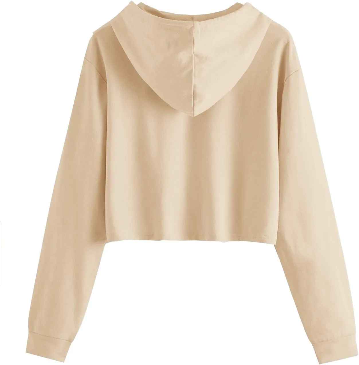 MakeMeChic Women's Cropped Hoodie Casual Workout Crop Sweatshirt Tops