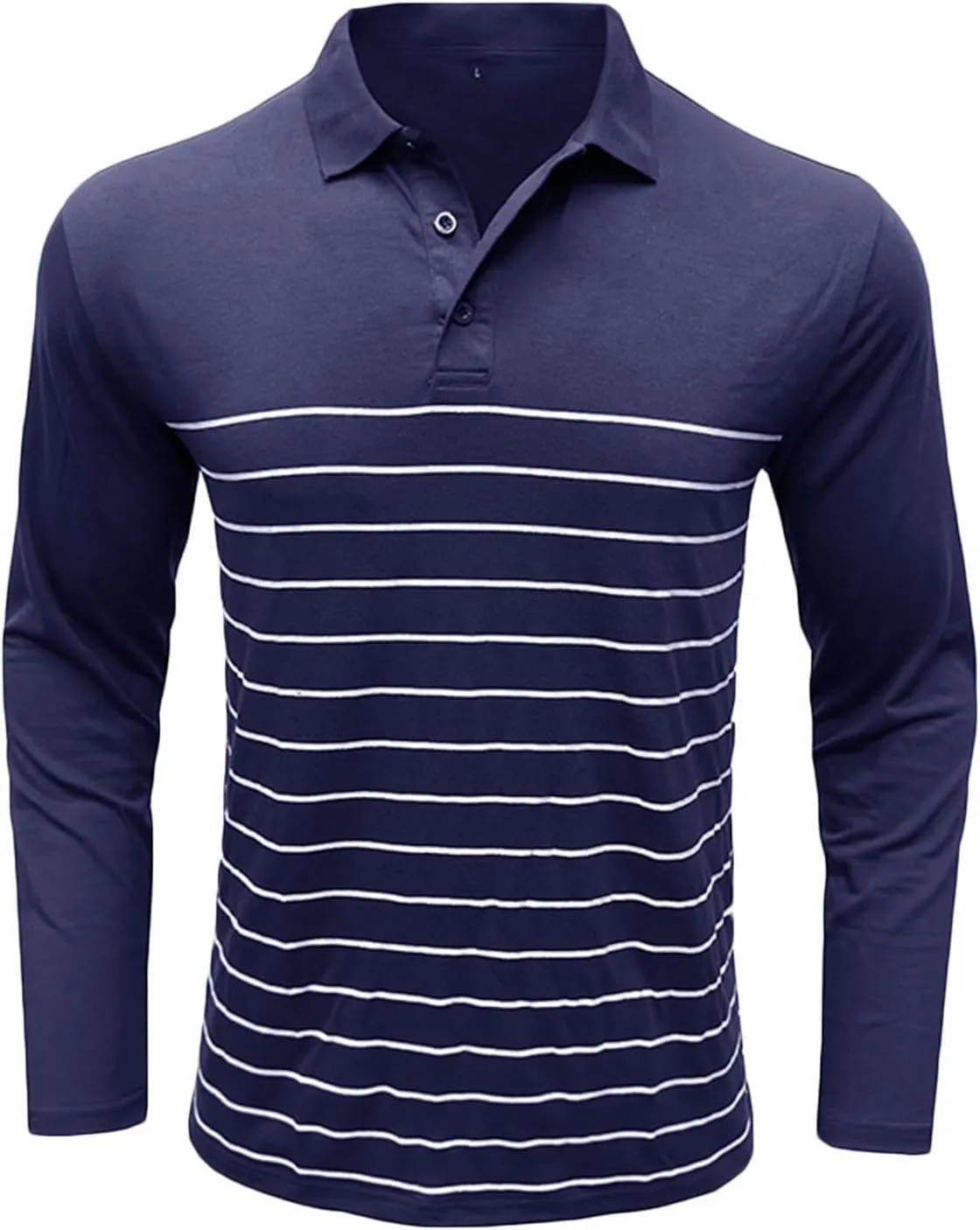 Men's Casual Round Neck Long Sleeve Pullover Printed T-Shirt Blouse Tops, 2024 Tall and Big Mens Tops Fall Trendy