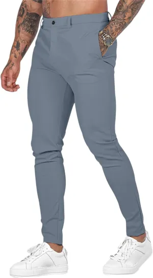 Men's Stretch Cargo Pants Casual Hiking Tactical Work Slim Fit Cargo Pants Outdoor Workout Trousers for Men