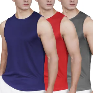 Mens Tank Tops 3 Pack,Quick Dry Gym Sleeveless Muscle T Shirts for Men's Fitness