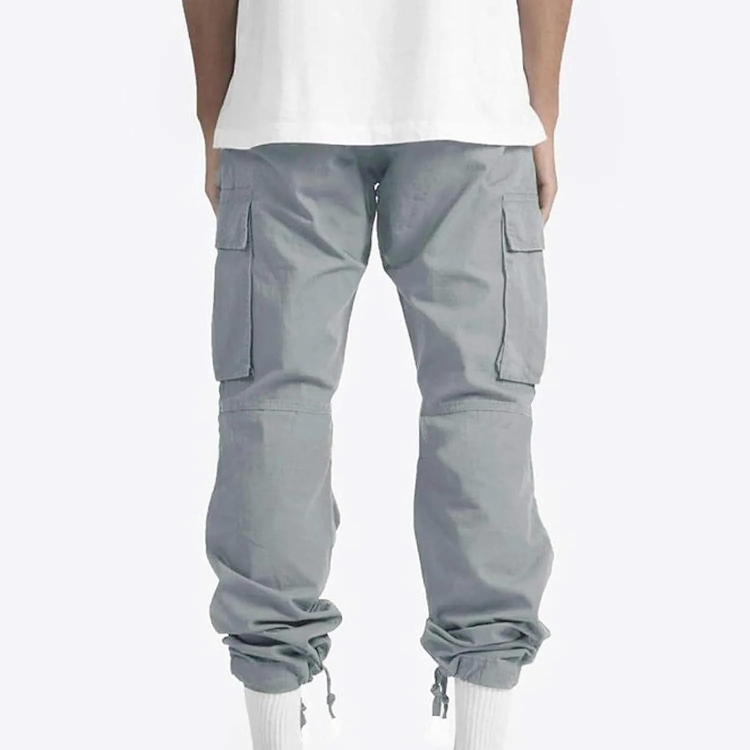 Muscularfit Cargo Pants for Men Slim Fit Joggers Lightweight Cotton Casual Straight Sweatpants Jogger Running Jersey Pants