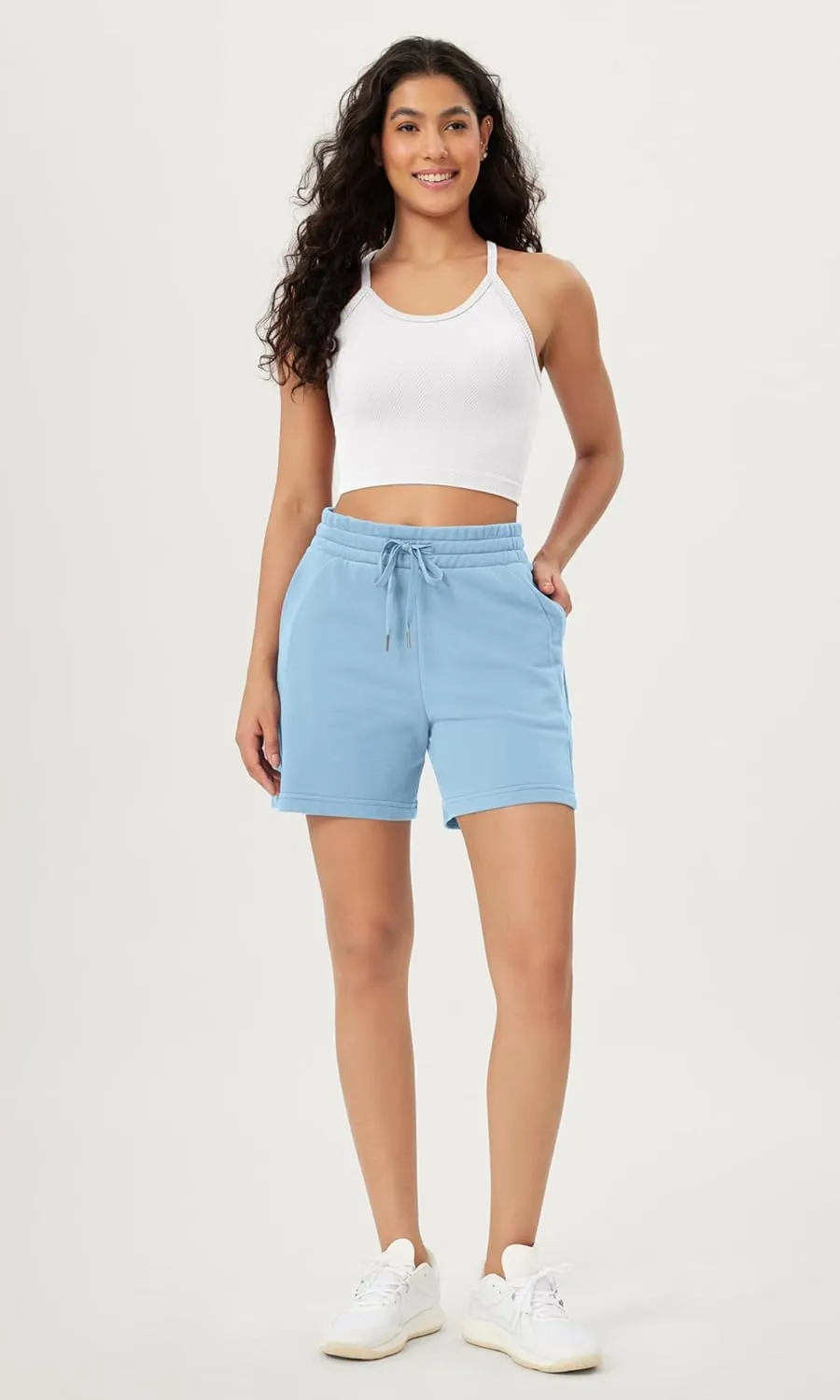 ODODOS Women's Crop 3-Pack Herringbone Knit Seamless Soft Camisole Crop Tank Tops
