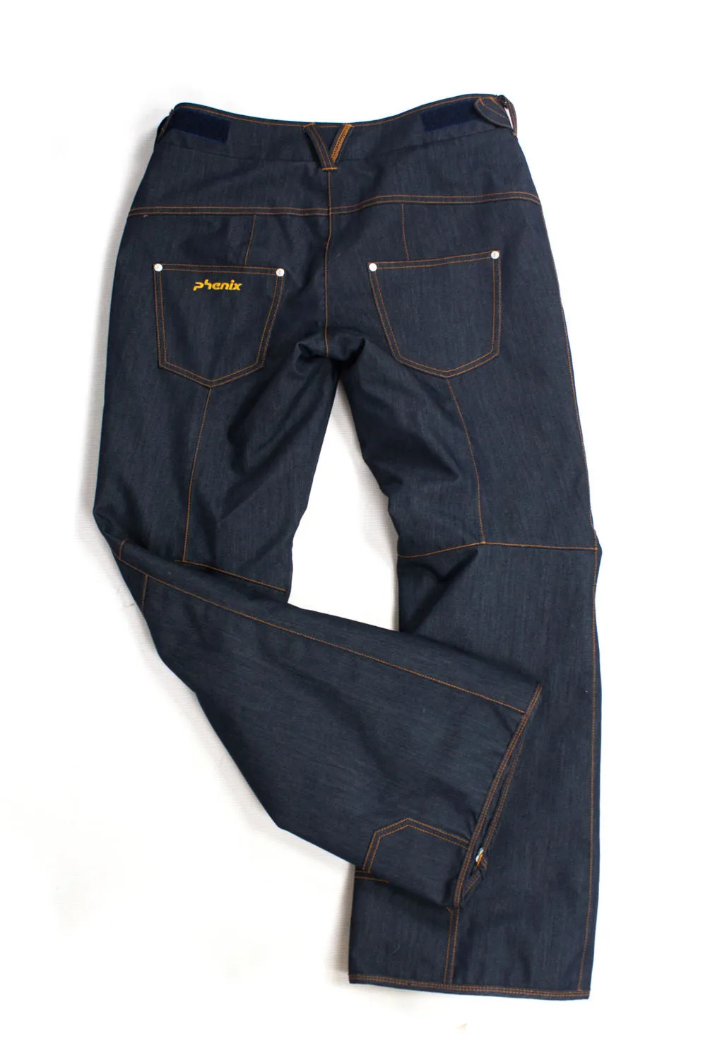 PHENIX Waterproof Insulated Denim Jeans Style Ski Snowboard Pants US 12, EU 42