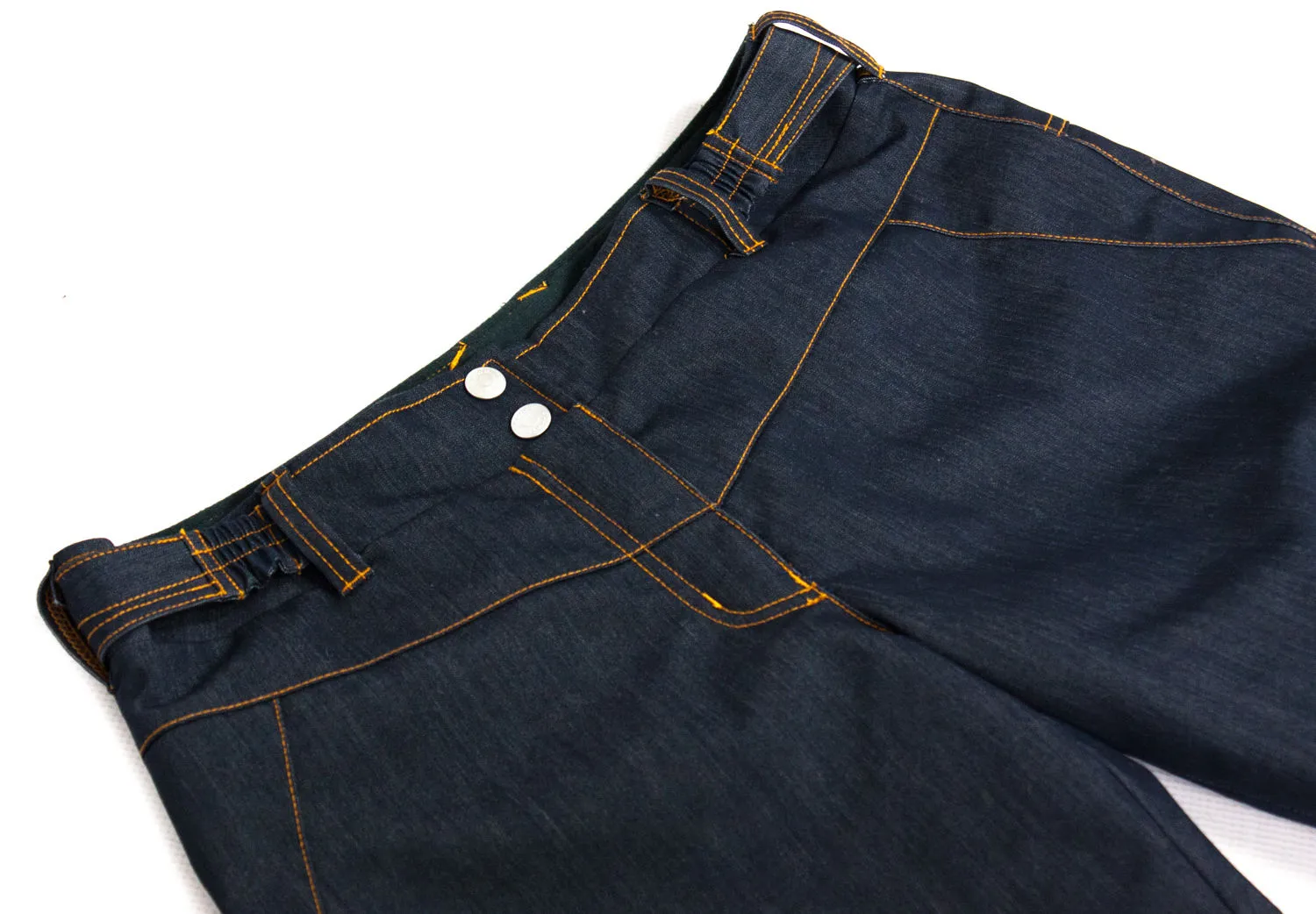 PHENIX Waterproof Insulated Denim Jeans Style Ski Snowboard Pants US 12, EU 42
