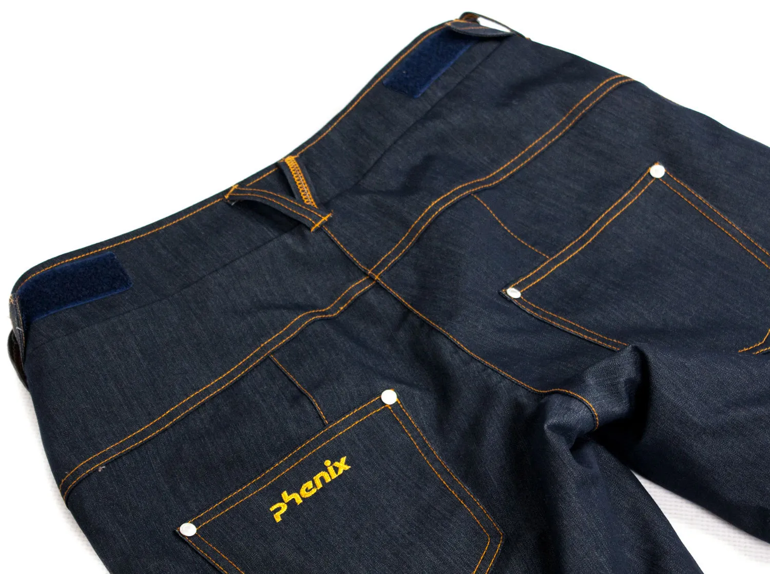 PHENIX Waterproof Insulated Denim Jeans Style Ski Snowboard Pants US 12, EU 42