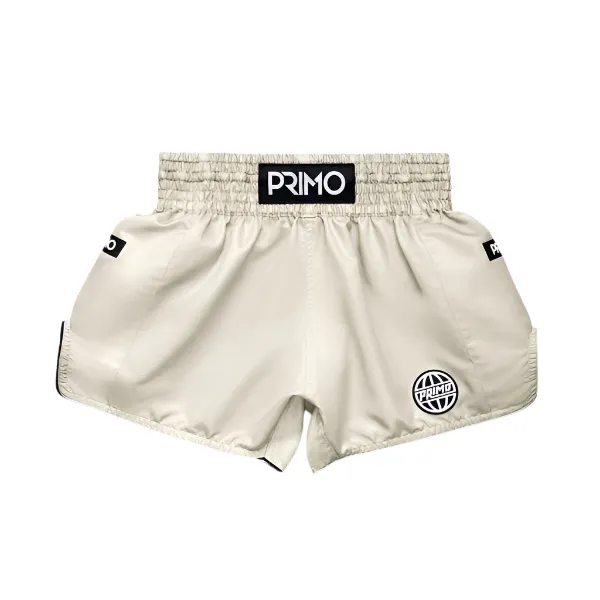 Primo Muay Thai Shorts Alta Series Cream