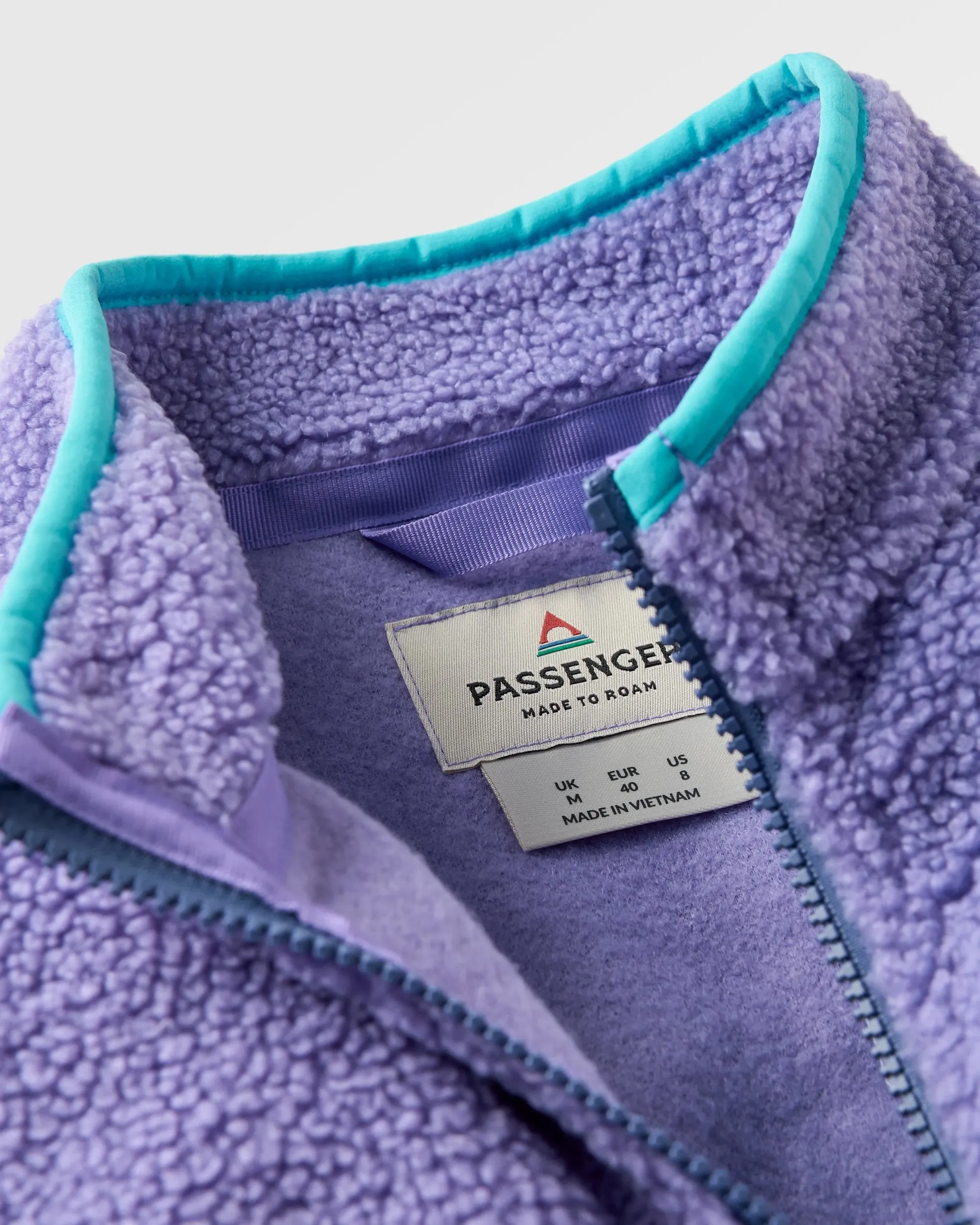 Ravi Recycled Sherpa Fleece - Retro Purple