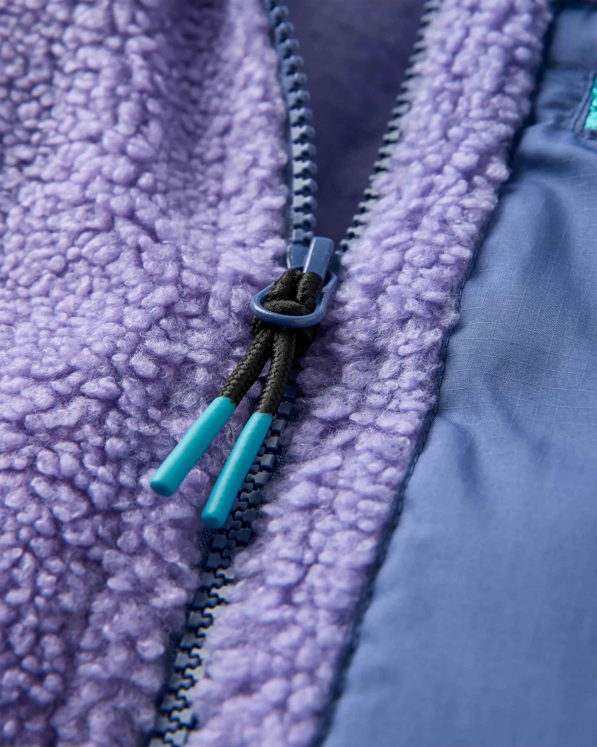 Ravi Recycled Sherpa Fleece - Retro Purple