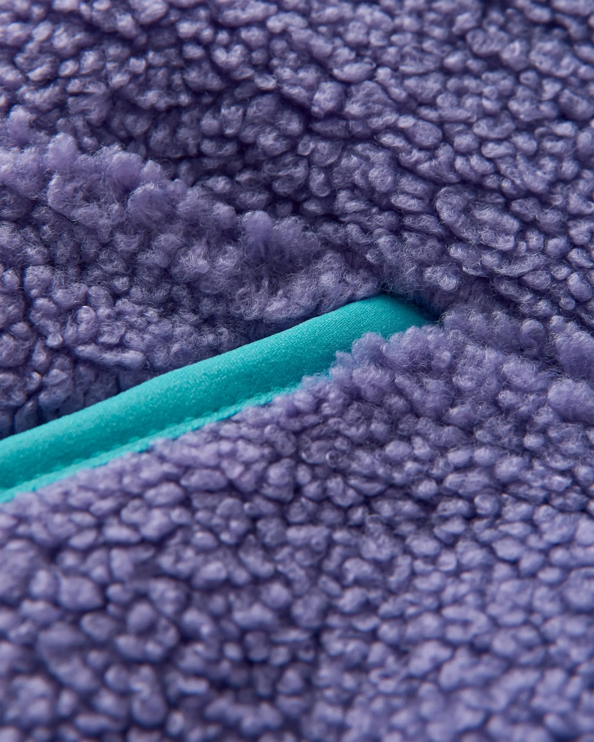 Ravi Recycled Sherpa Fleece - Retro Purple