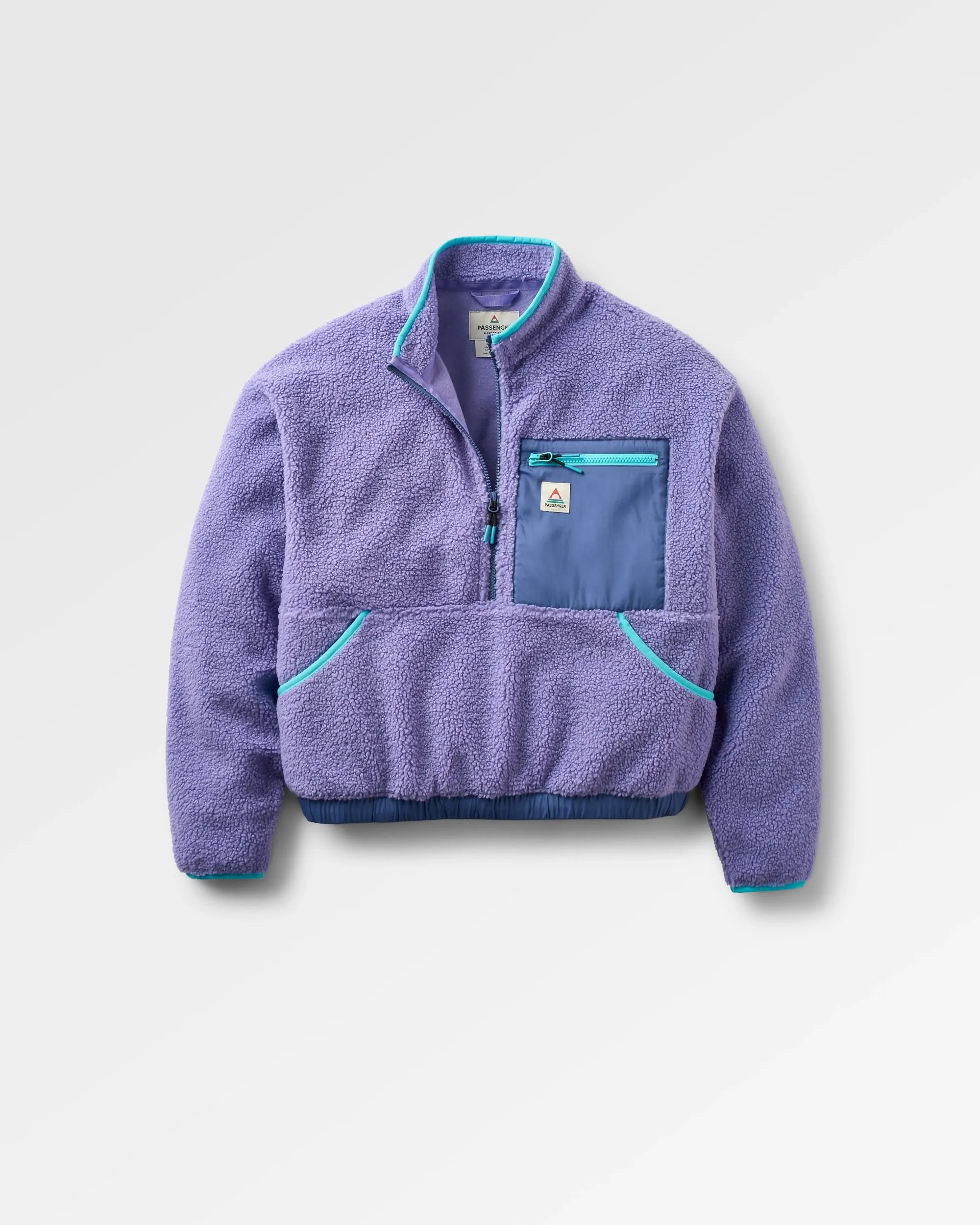 Ravi Recycled Sherpa Fleece - Retro Purple