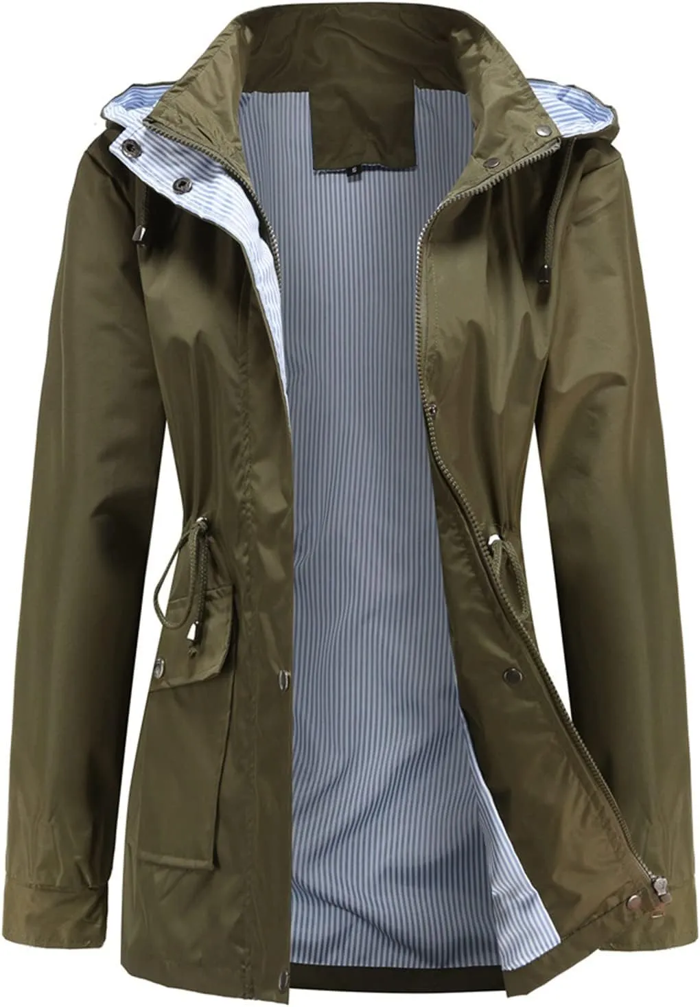 Shacket Jacket Women Fashion Hood Windbreaker Winter Jackets For Women Cotton-padded Coats Button Slim Jacket