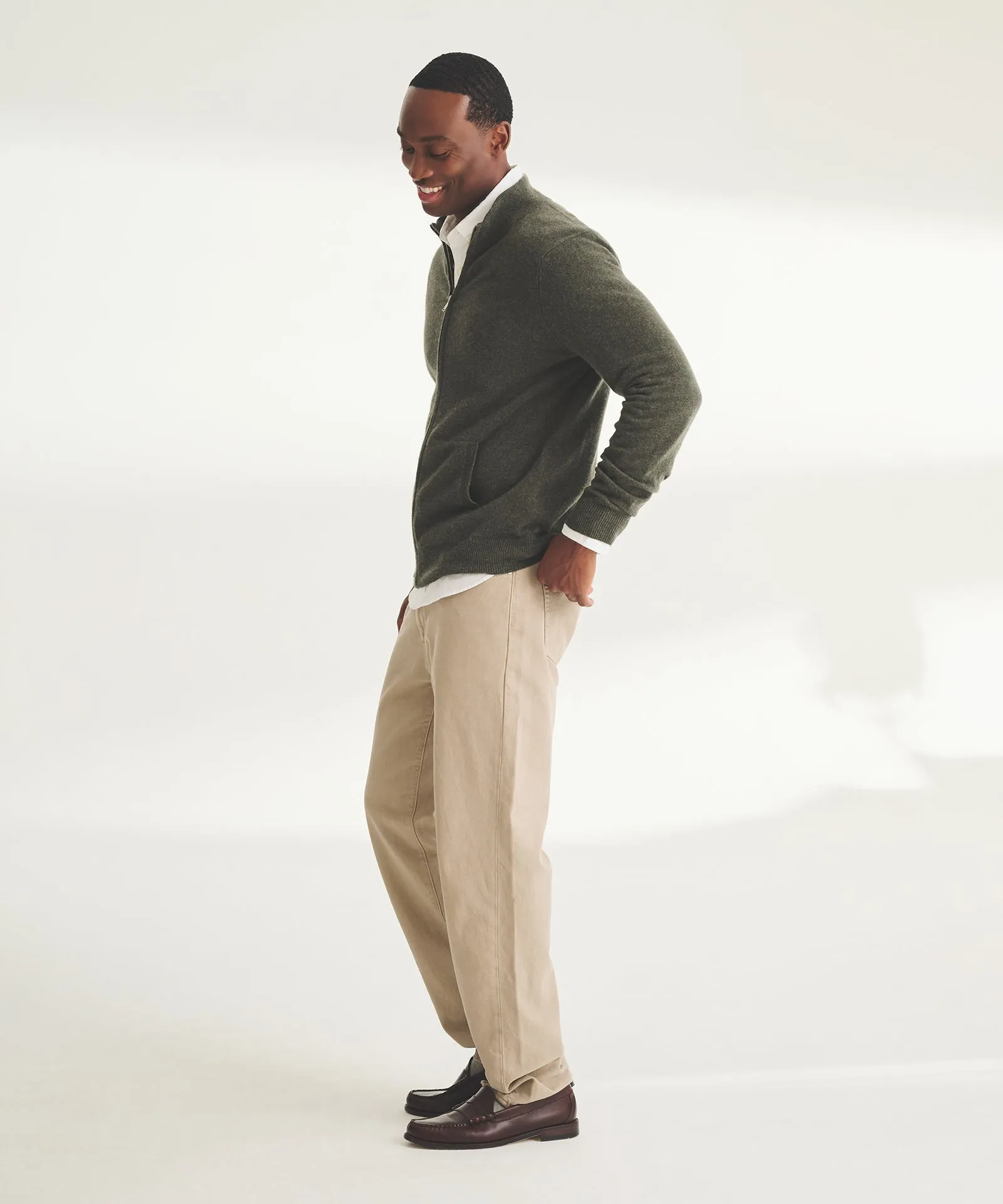 Signature Cashmere Full Zip Sweater