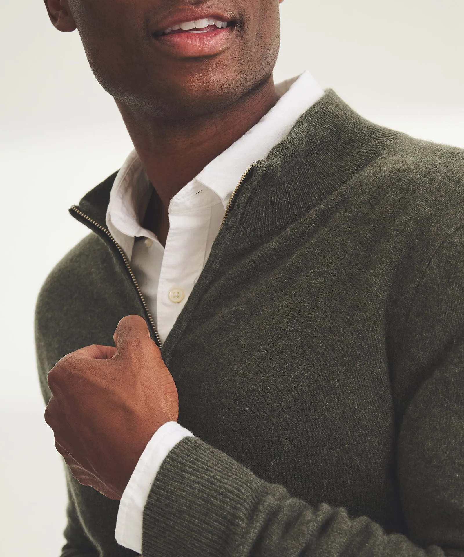 Signature Cashmere Full Zip Sweater