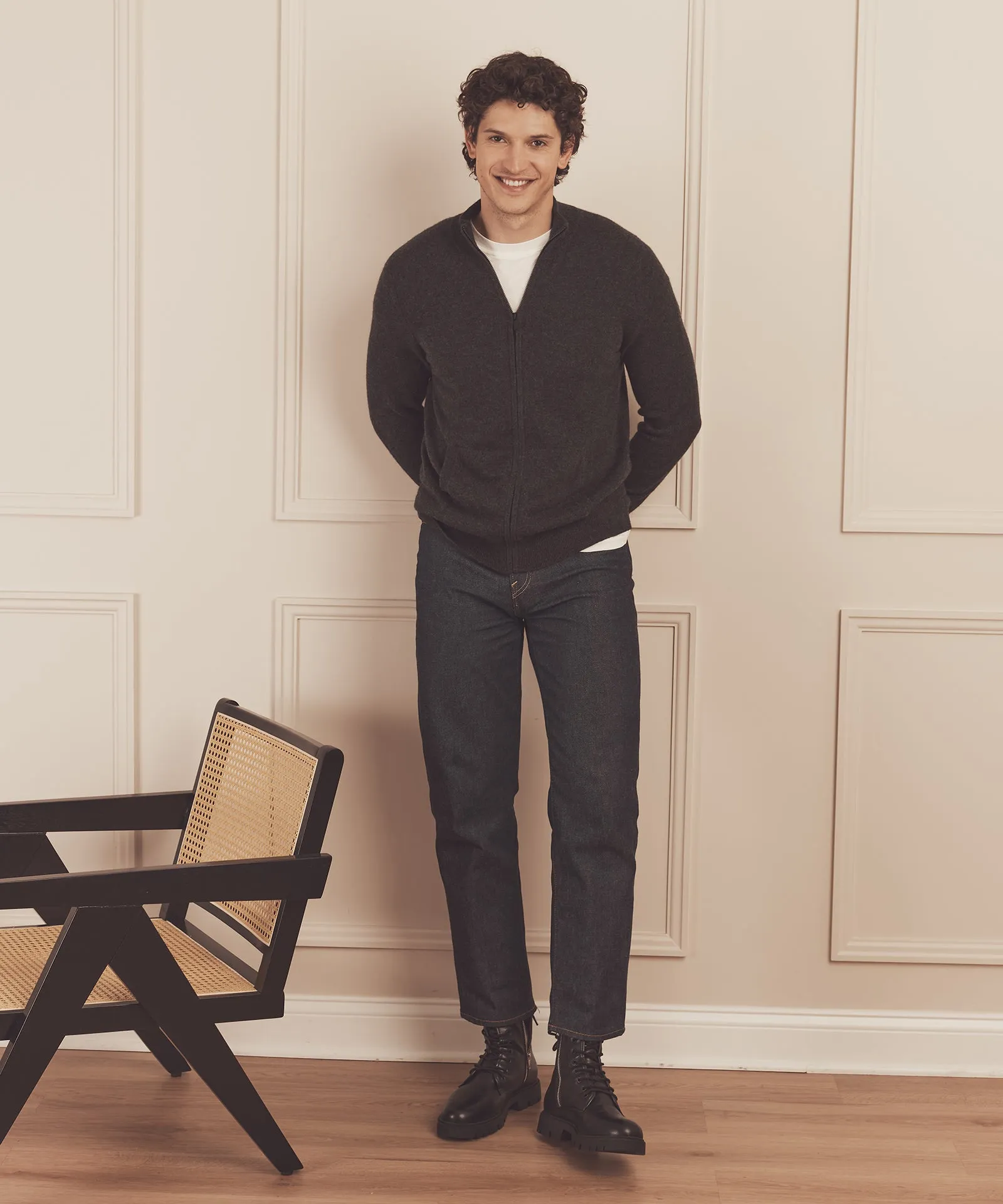Signature Cashmere Full Zip Sweater