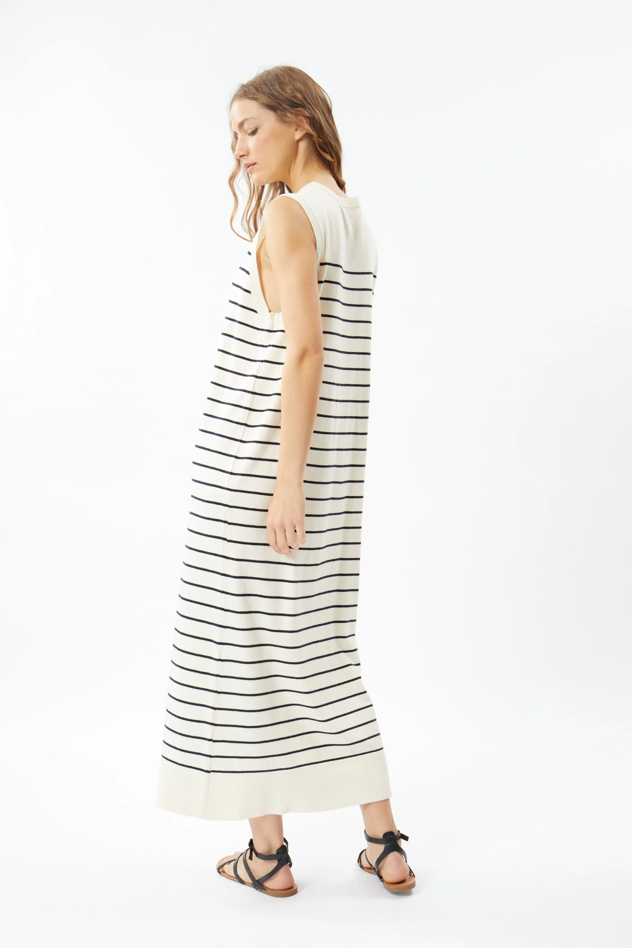 Stripe Knit Maxi