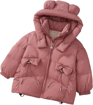 Toddler Coats For Girls Kids Toddler Baby Girls Boys Winter Warm Thick Solid Cotton Long Sleeve Padded Jacket