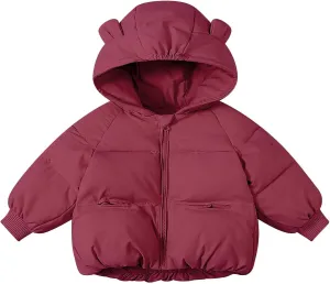 Toddler Girl Coat Kids Toddler Baby Girls Boys Winter Warm Thick Solid Cotton Long Sleeve Padded Jacket Coat